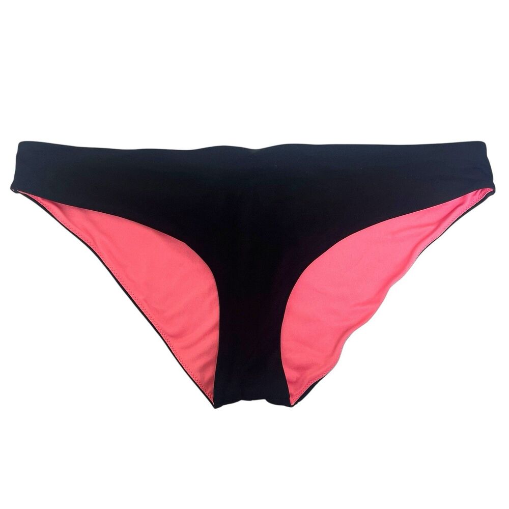 Pink By Victoria’s Secret Womens Size Large Black Cheeky Bikini Bottom